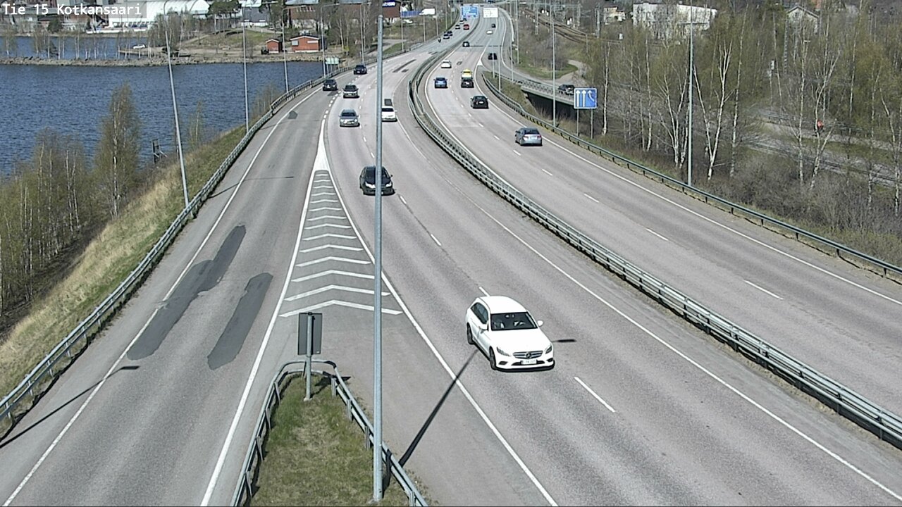 Weather Camera Image Väg 15 Kotka, Kotkansaari, Kotka, Kymenlaakso