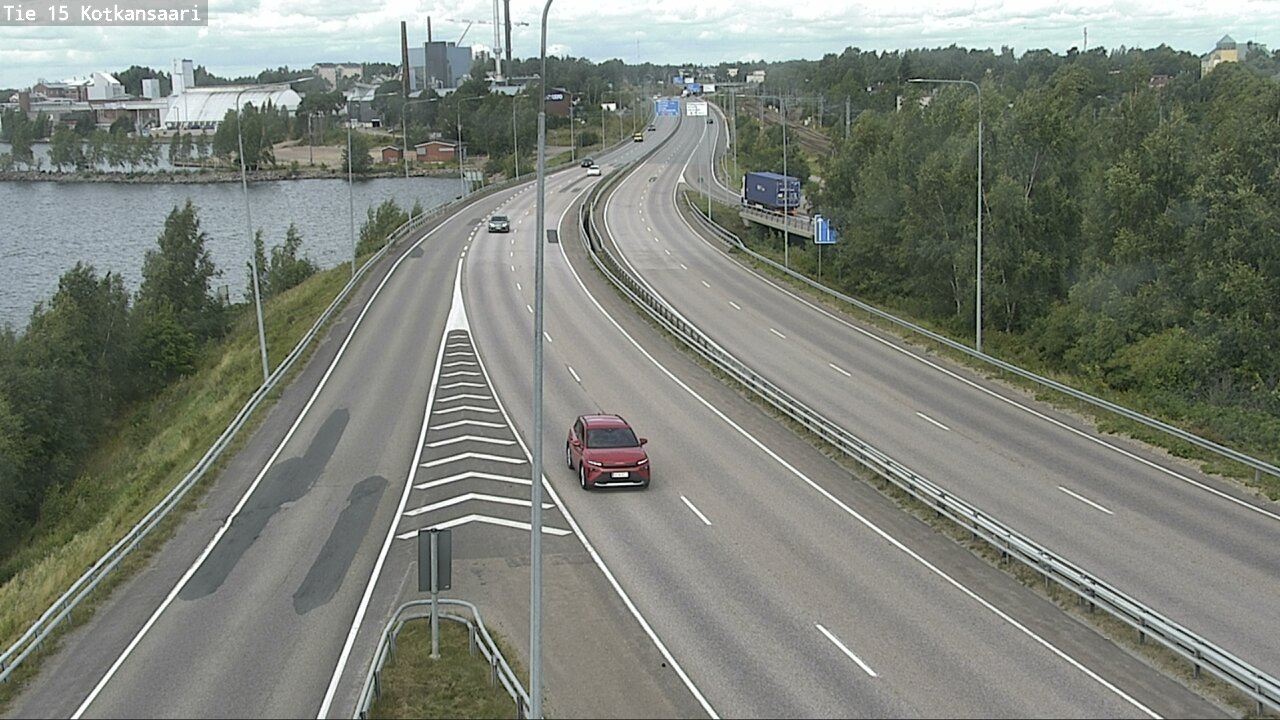 Weather Camera Image Väg 15 Kotka, Kotkansaari, Kotka, Kymenlaakso