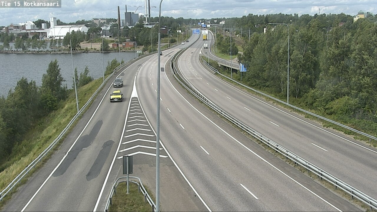 Weather Camera Image Väg 15 Kotka, Kotkansaari, Kotka, Kymenlaakso
