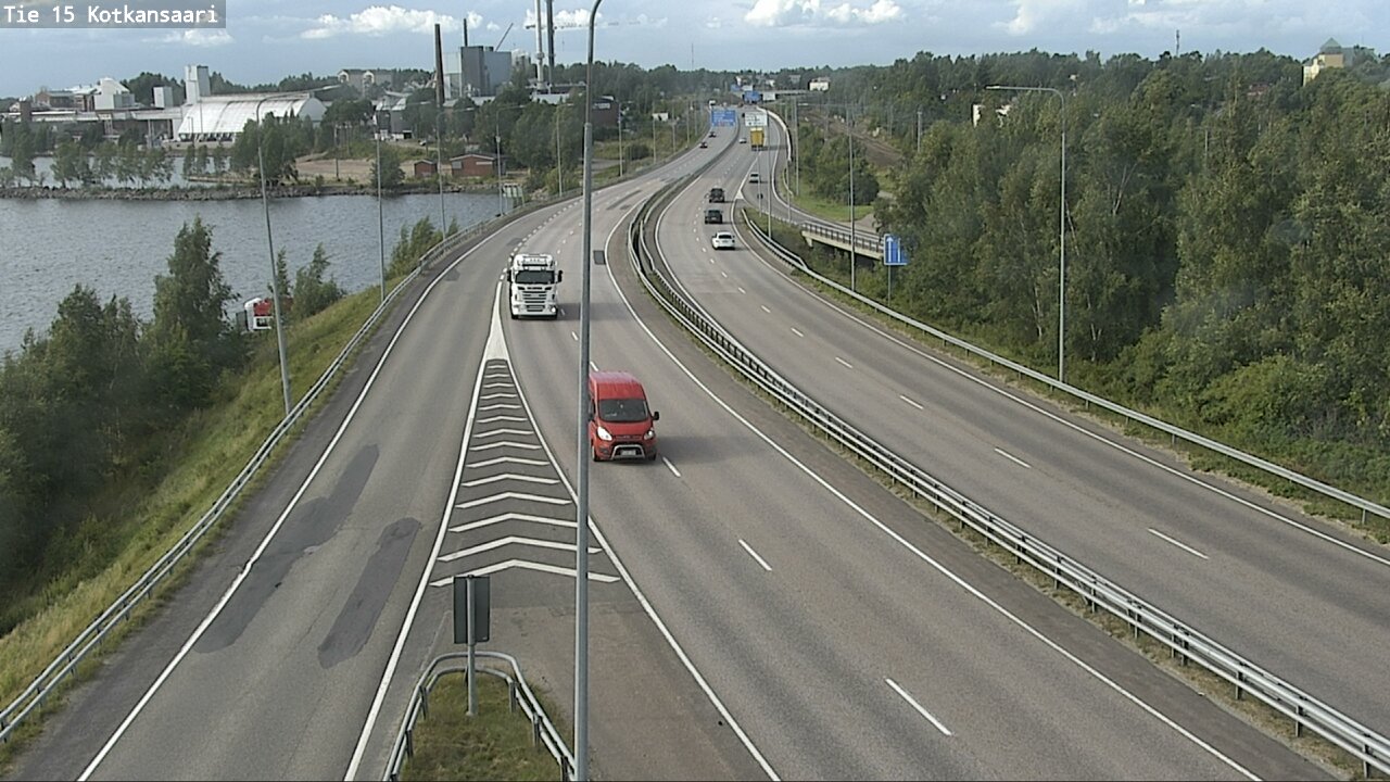 Weather Camera Image Väg 15 Kotka, Kotkansaari, Kotka, Kymenlaakso
