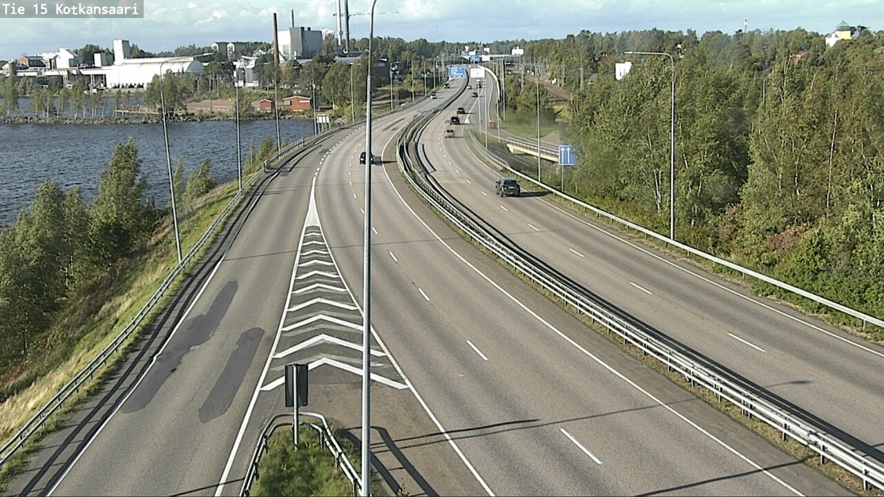 Weather Camera Image Väg 15 Kotka, Kotkansaari, Kotka, Kymenlaakso