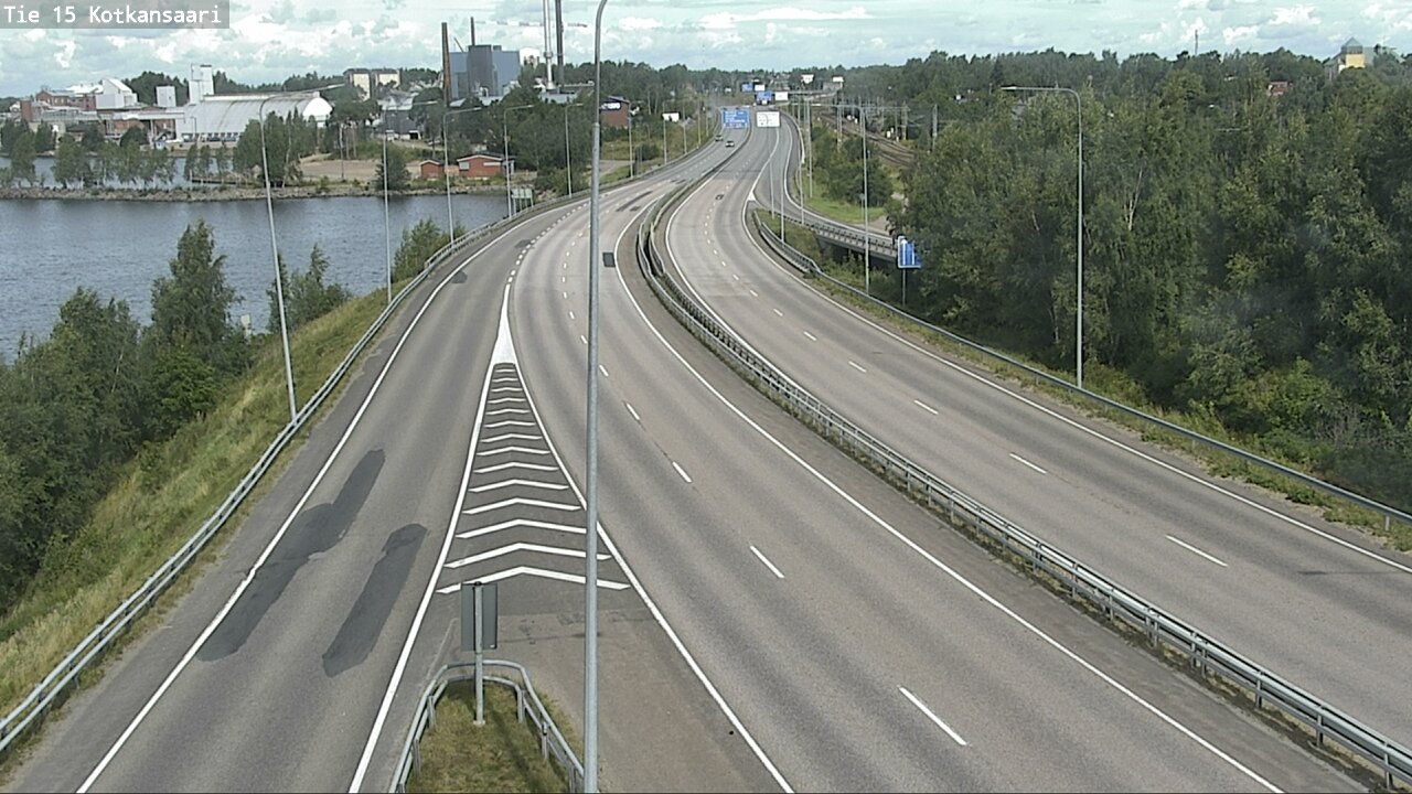 Weather Camera Image Väg 15 Kotka, Kotkansaari, Kotka, Kymenlaakso