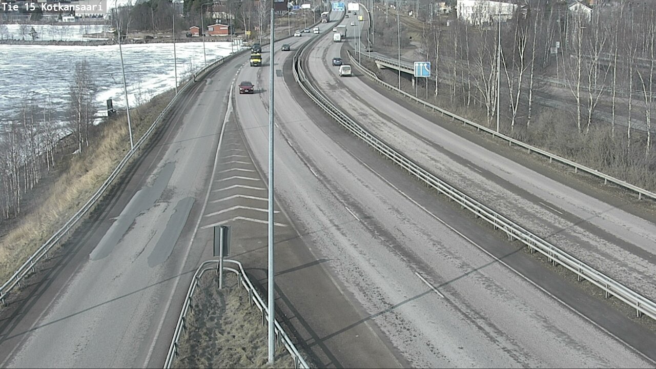 Weather Camera Image Väg 15 Kotka, Kotkansaari, Kotka, Kymenlaakso