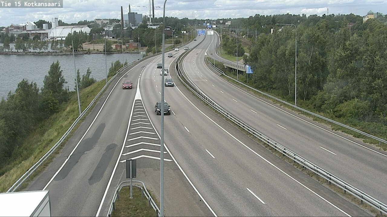 Weather Camera Image Väg 15 Kotka, Kotkansaari, Kotka, Kymenlaakso