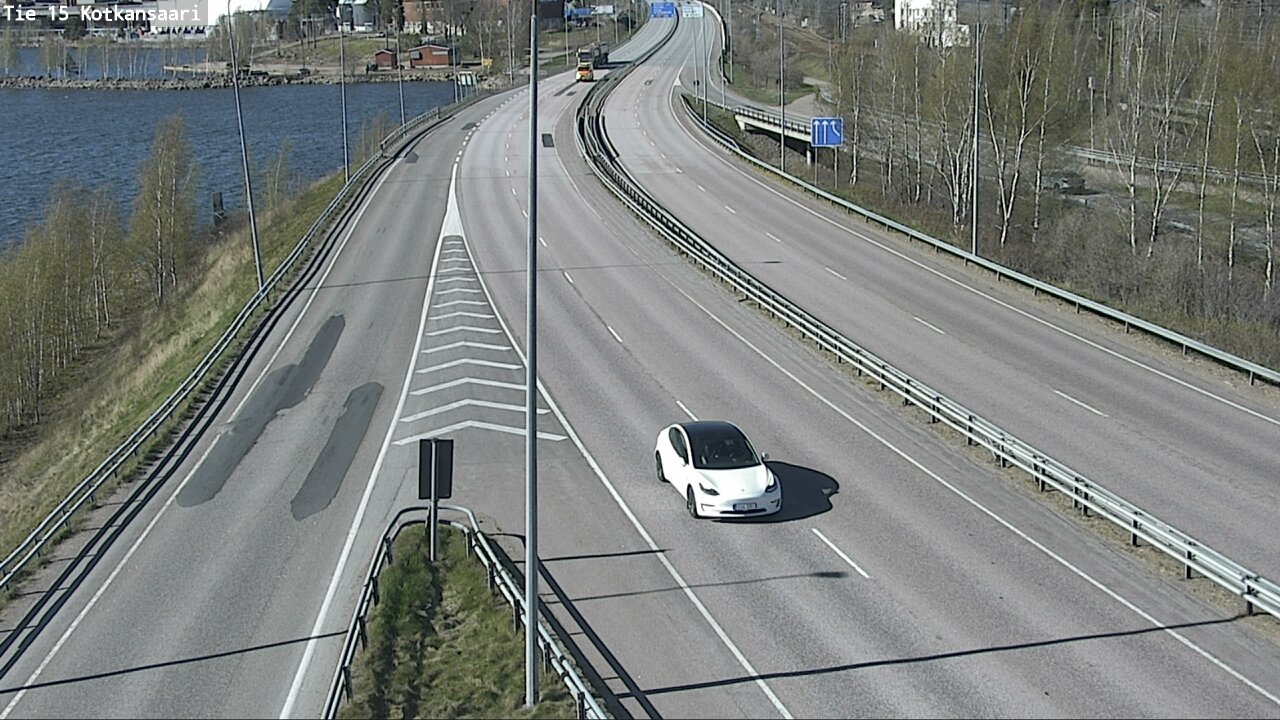 Weather Camera Image Väg 15 Kotka, Kotkansaari, Kotka, Kymenlaakso