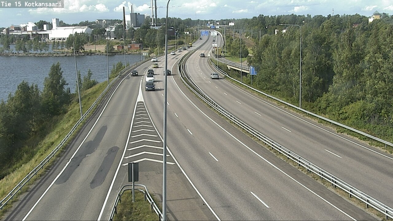 Weather Camera Image Väg 15 Kotka, Kotkansaari, Kotka, Kymenlaakso