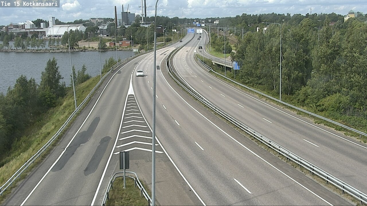 Weather Camera Image Väg 15 Kotka, Kotkansaari, Kotka, Kymenlaakso