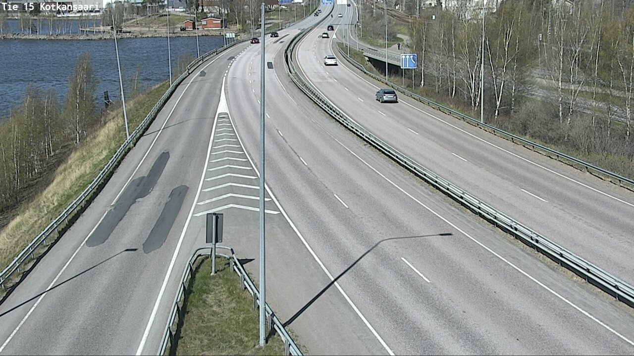 Weather Camera Image Väg 15 Kotka, Kotkansaari, Kotka, Kymenlaakso
