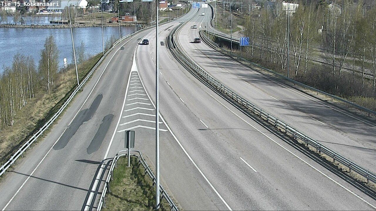 Weather Camera Image Väg 15 Kotka, Kotkansaari, Kotka, Kymenlaakso