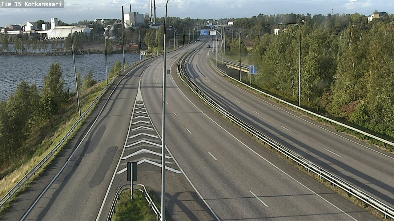 Weather Camera Image Väg 15 Kotka, Kotkansaari, Kotka, Kymenlaakso