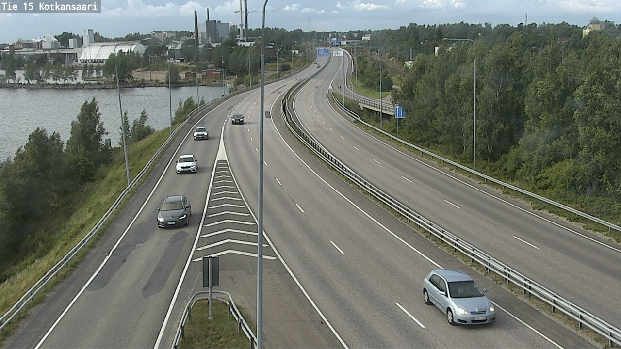Weather Camera Image Väg 15 Kotka, Kotkansaari, Kotka, Kymenlaakso