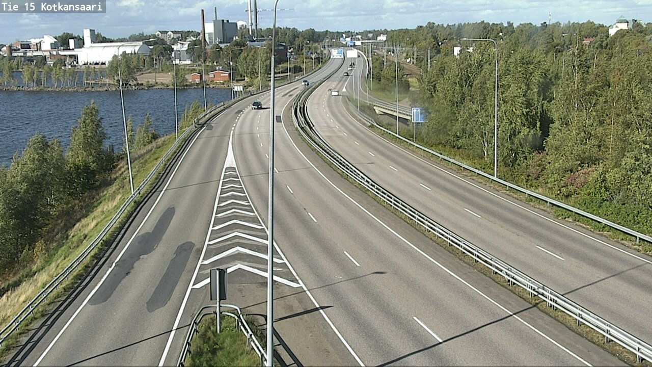 Weather Camera Image Väg 15 Kotka, Kotkansaari, Kotka, Kymenlaakso