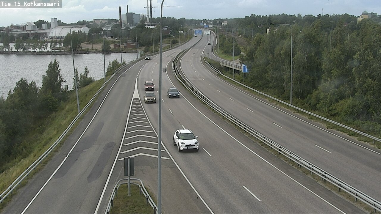Weather Camera Image Väg 15 Kotka, Kotkansaari, Kotka, Kymenlaakso