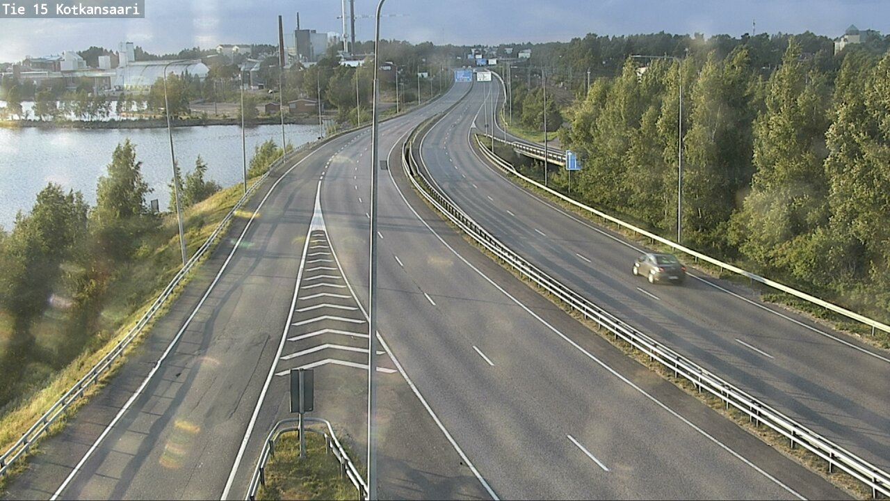 Weather Camera Image Väg 15 Kotka, Kotkansaari, Kotka, Kymenlaakso