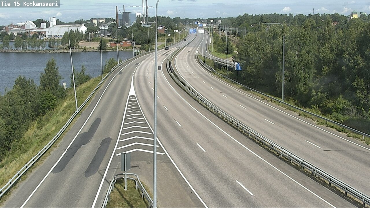 Weather Camera Image Väg 15 Kotka, Kotkansaari, Kotka, Kymenlaakso