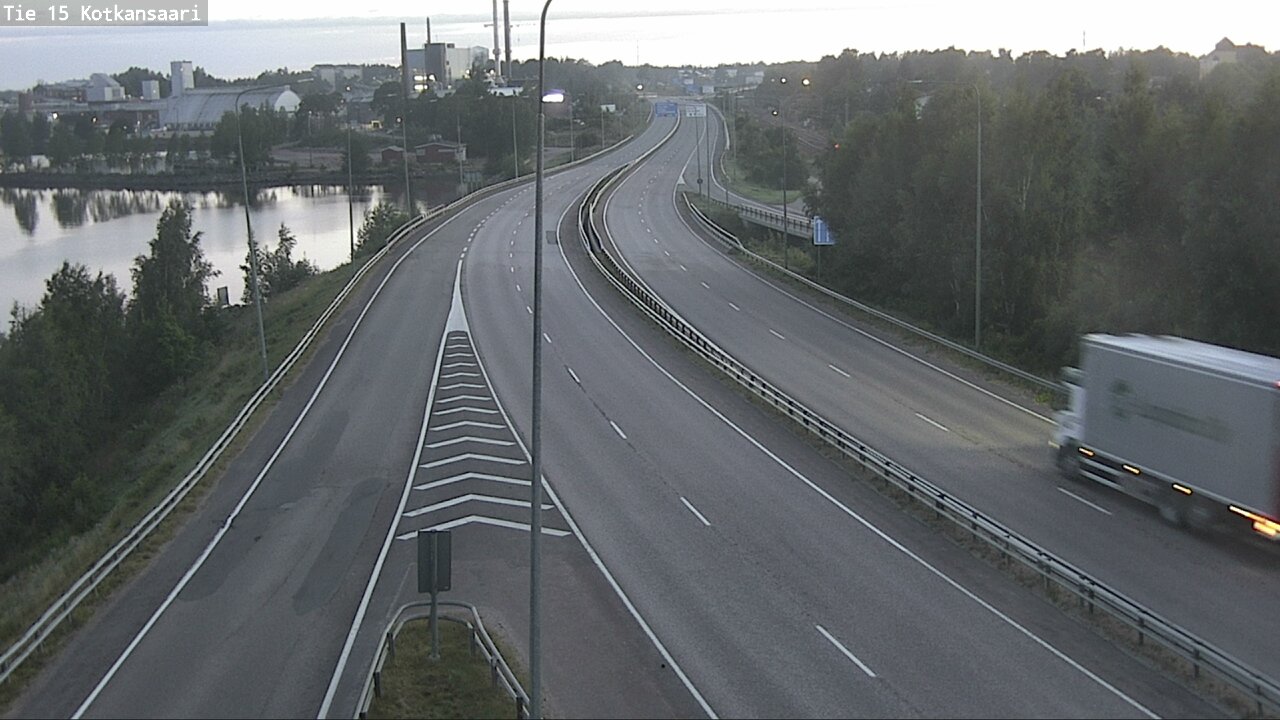 Weather Camera Image Väg 15 Kotka, Kotkansaari, Kotka, Kymenlaakso