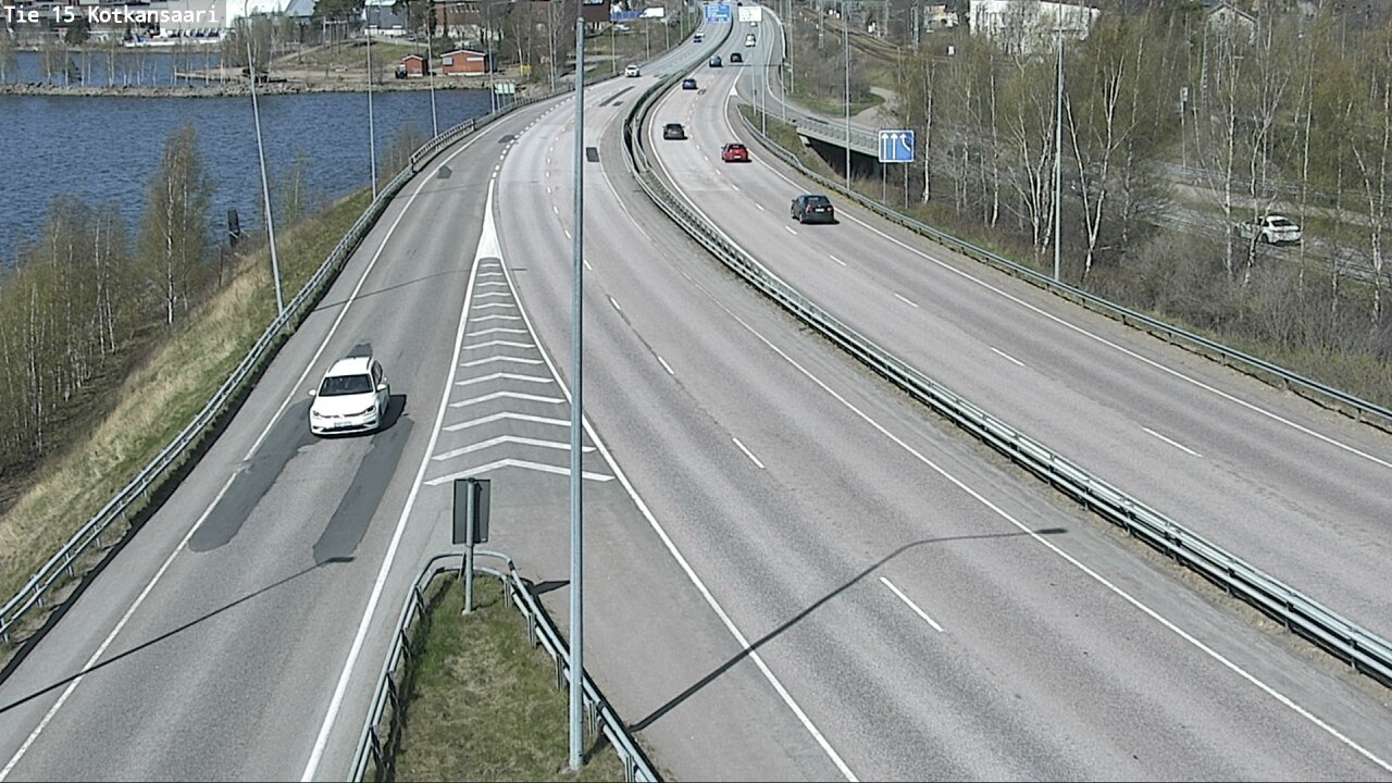 Weather Camera Image Väg 15 Kotka, Kotkansaari, Kotka, Kymenlaakso