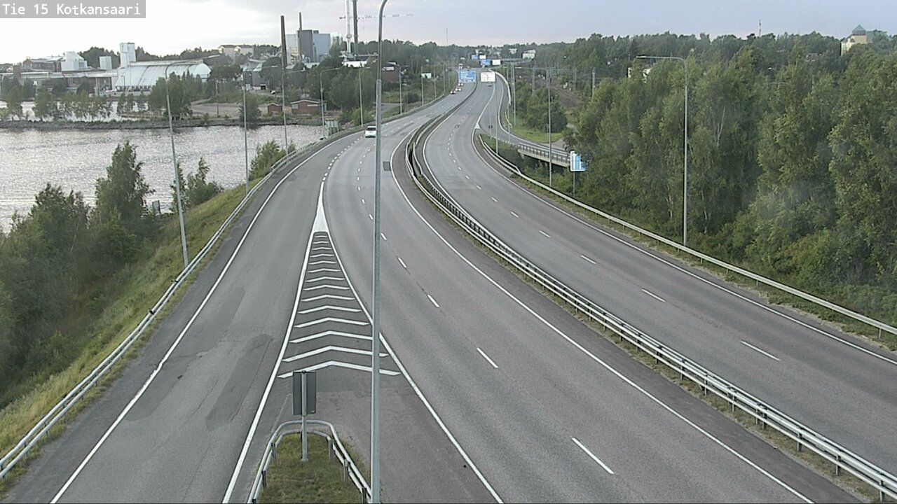 Weather Camera Image Väg 15 Kotka, Kotkansaari, Kotka, Kymenlaakso