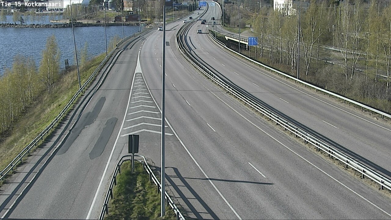 Weather Camera Image Väg 15 Kotka, Kotkansaari, Kotka, Kymenlaakso