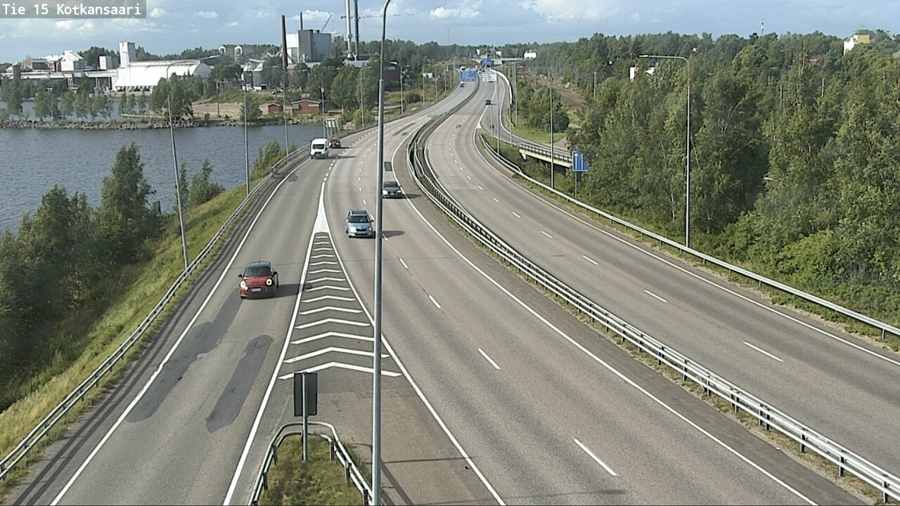 Weather Camera Image Väg 15 Kotka, Kotkansaari, Kotka, Kymenlaakso