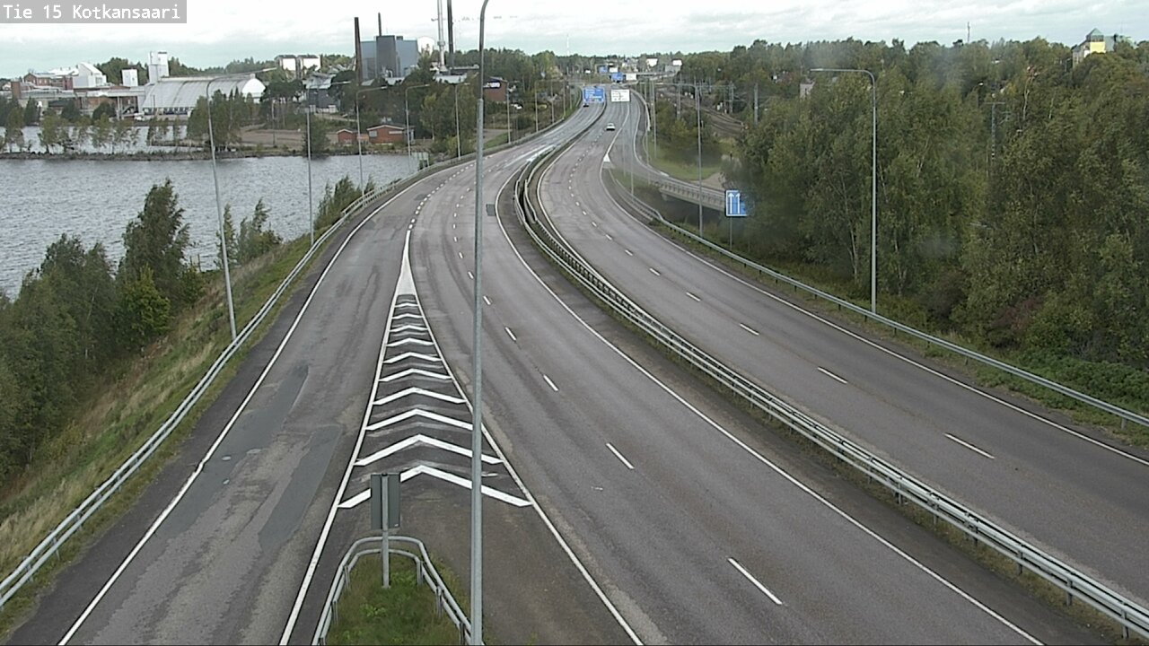 Weather Camera Image Väg 15 Kotka, Kotkansaari, Kotka, Kymenlaakso