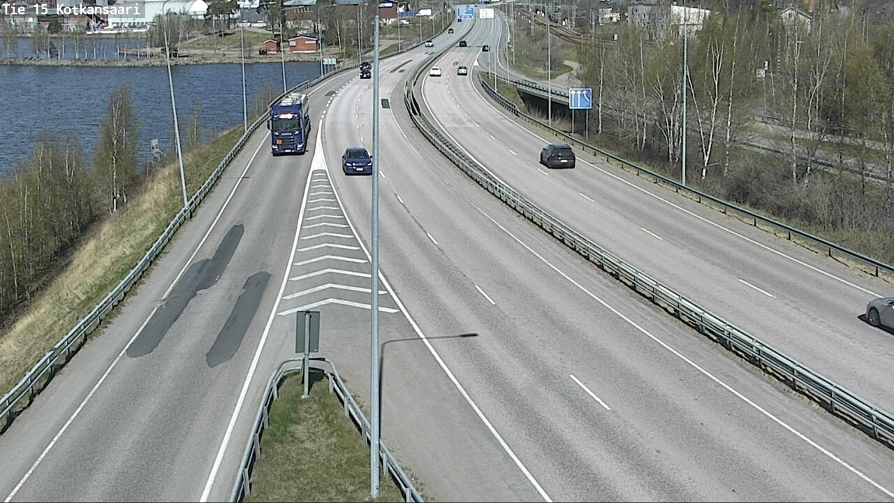 Weather Camera Image Väg 15 Kotka, Kotkansaari, Kotka, Kymenlaakso