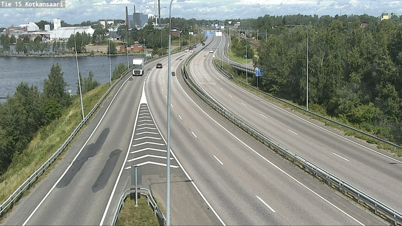 Weather Camera Image Väg 15 Kotka, Kotkansaari, Kotka, Kymenlaakso