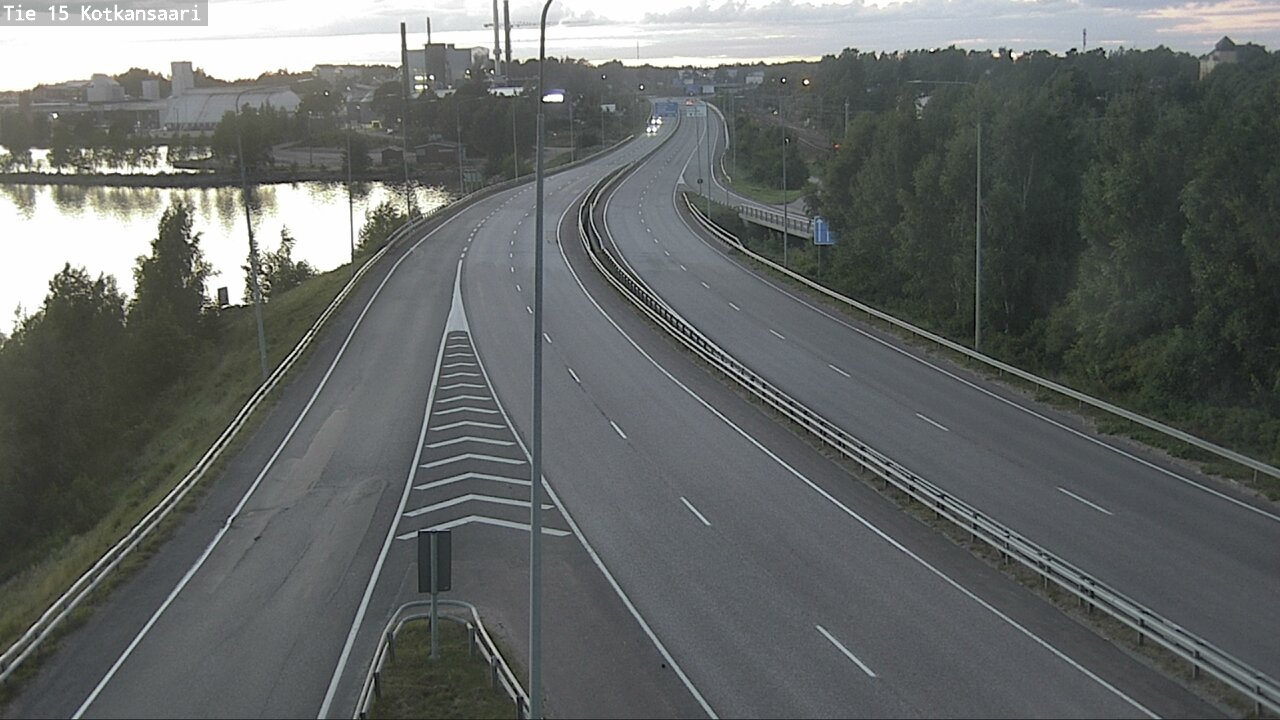 Weather Camera Image Väg 15 Kotka, Kotkansaari, Kotka, Kymenlaakso
