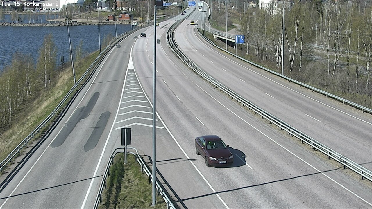 Weather Camera Image Väg 15 Kotka, Kotkansaari, Kotka, Kymenlaakso