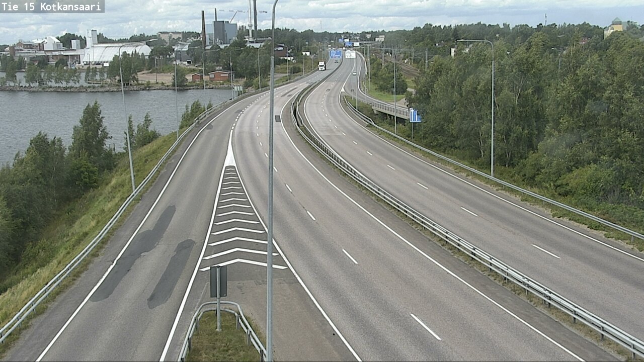 Weather Camera Image Väg 15 Kotka, Kotkansaari, Kotka, Kymenlaakso