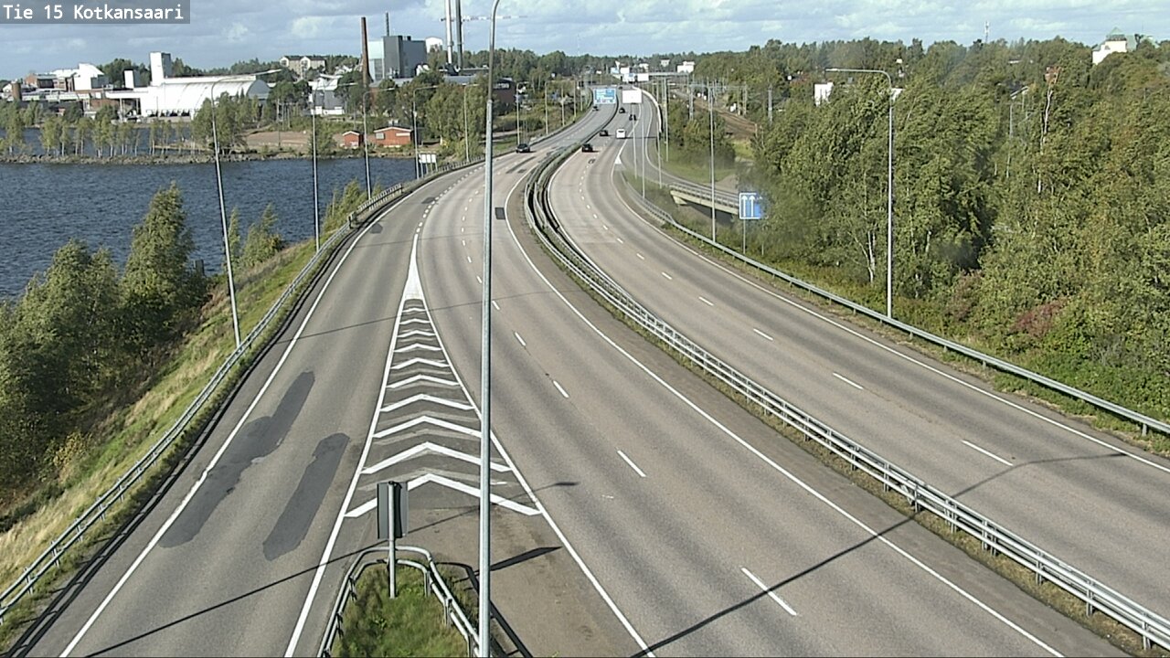 Weather Camera Image Väg 15 Kotka, Kotkansaari, Kotka, Kymenlaakso
