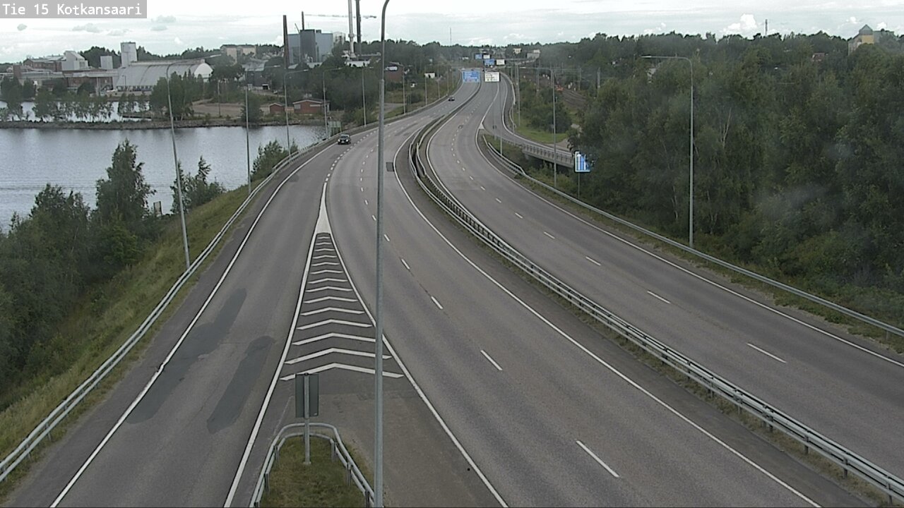Weather Camera Image Väg 15 Kotka, Kotkansaari, Kotka, Kymenlaakso