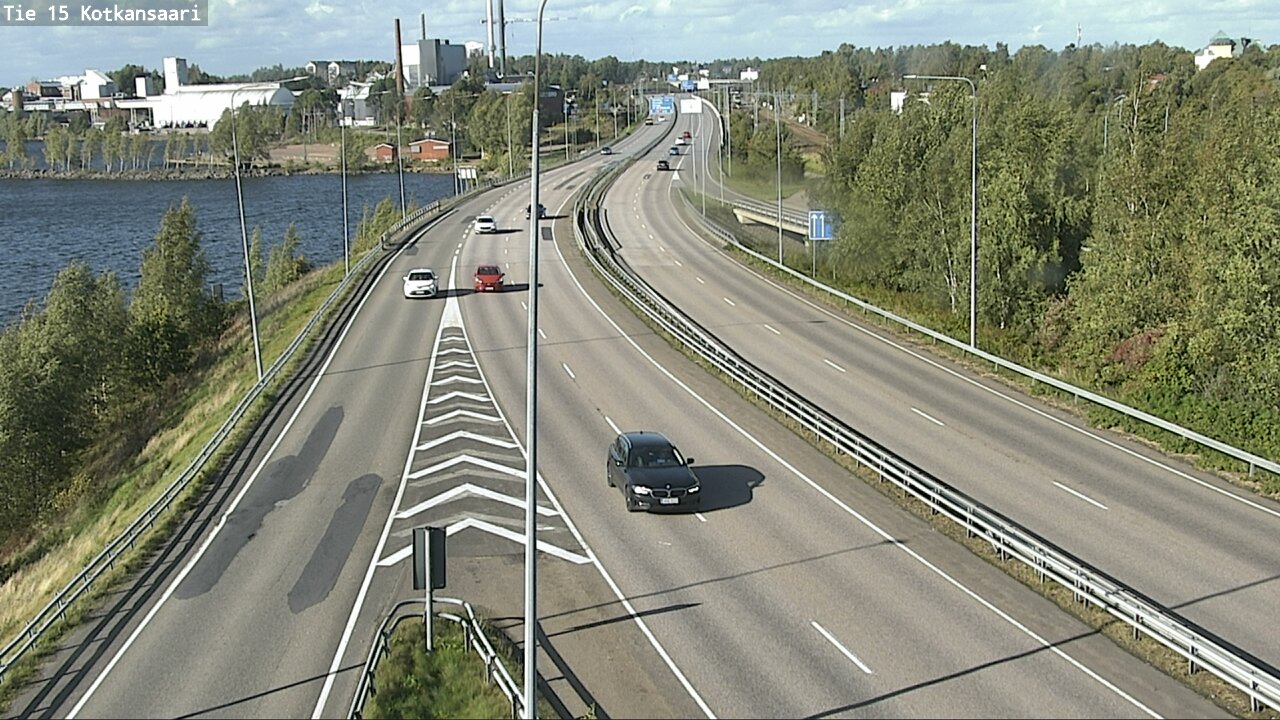 Weather Camera Image Väg 15 Kotka, Kotkansaari, Kotka, Kymenlaakso