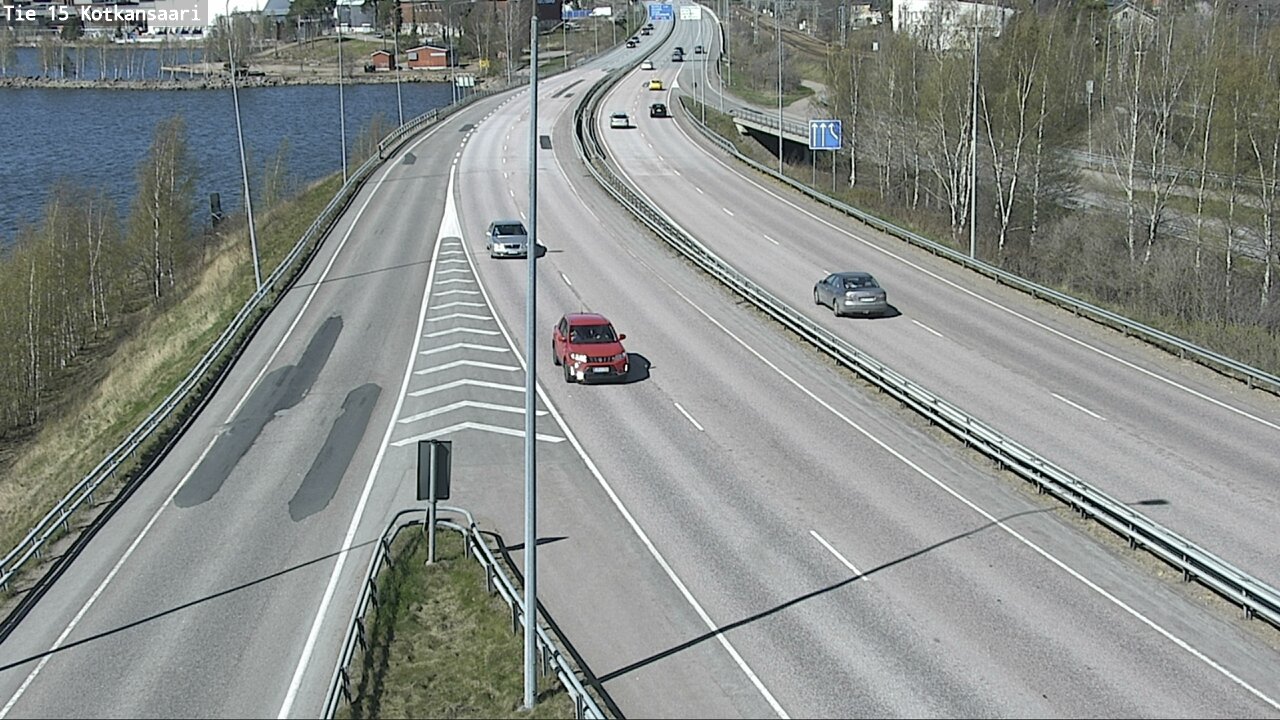 Weather Camera Image Väg 15 Kotka, Kotkansaari, Kotka, Kymenlaakso