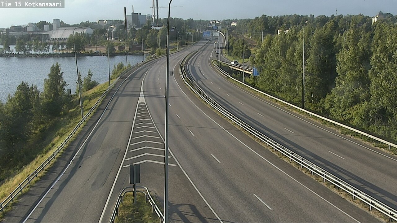 Weather Camera Image Väg 15 Kotka, Kotkansaari, Kotka, Kymenlaakso