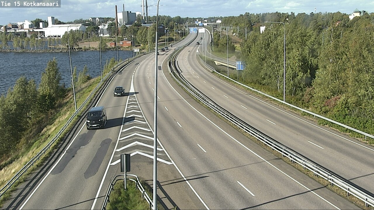 Weather Camera Image Väg 15 Kotka, Kotkansaari, Kotka, Kymenlaakso