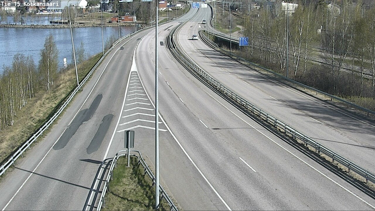 Weather Camera Image Väg 15 Kotka, Kotkansaari, Kotka, Kymenlaakso