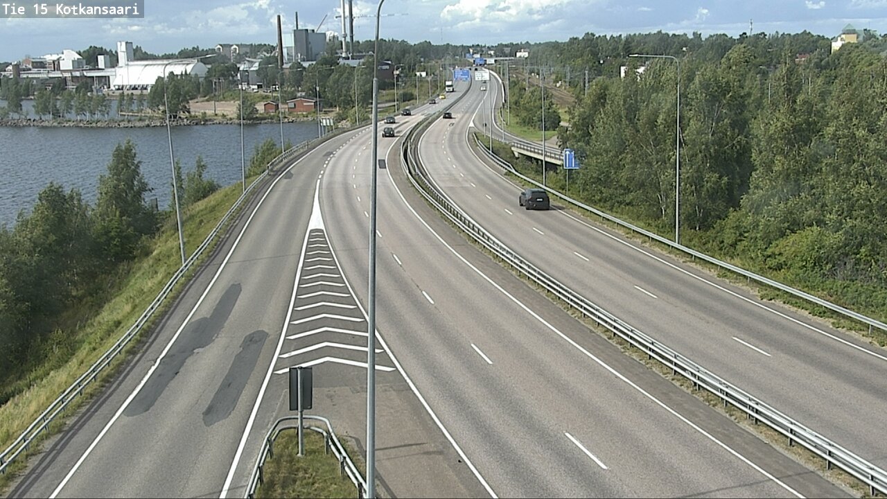 Weather Camera Image Väg 15 Kotka, Kotkansaari, Kotka, Kymenlaakso