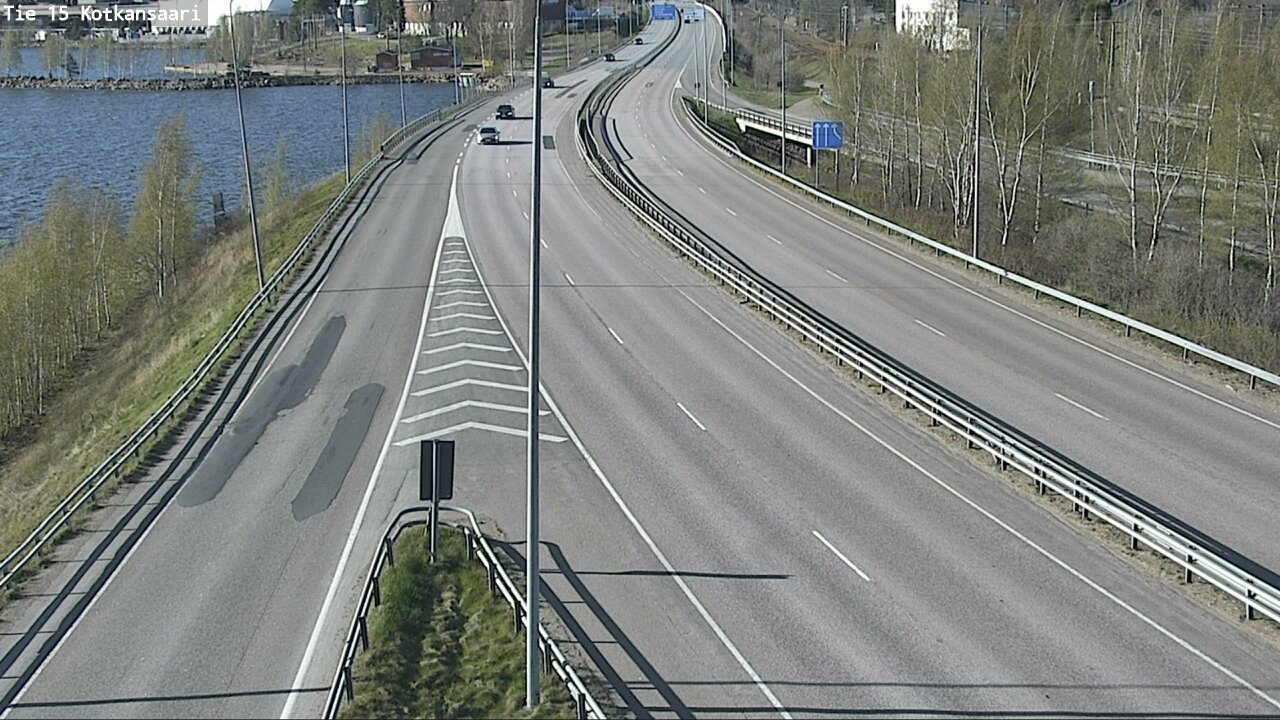 Weather Camera Image Väg 15 Kotka, Kotkansaari, Kotka, Kymenlaakso
