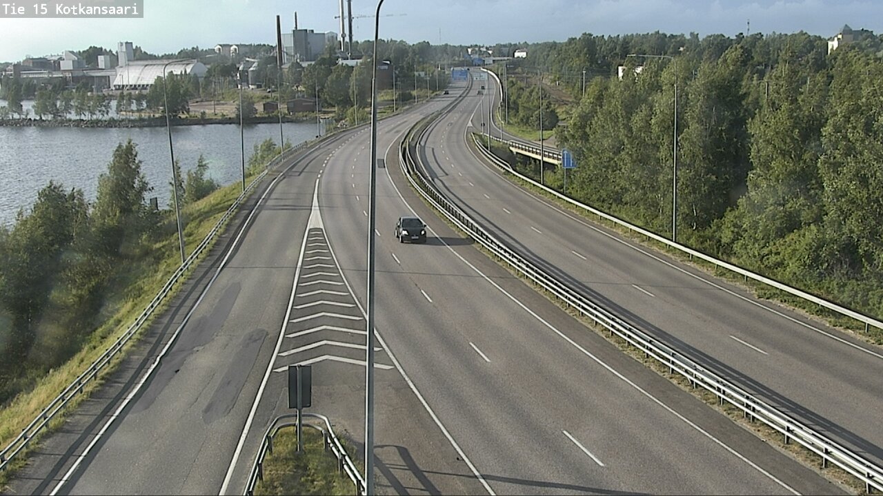 Weather Camera Image Väg 15 Kotka, Kotkansaari, Kotka, Kymenlaakso