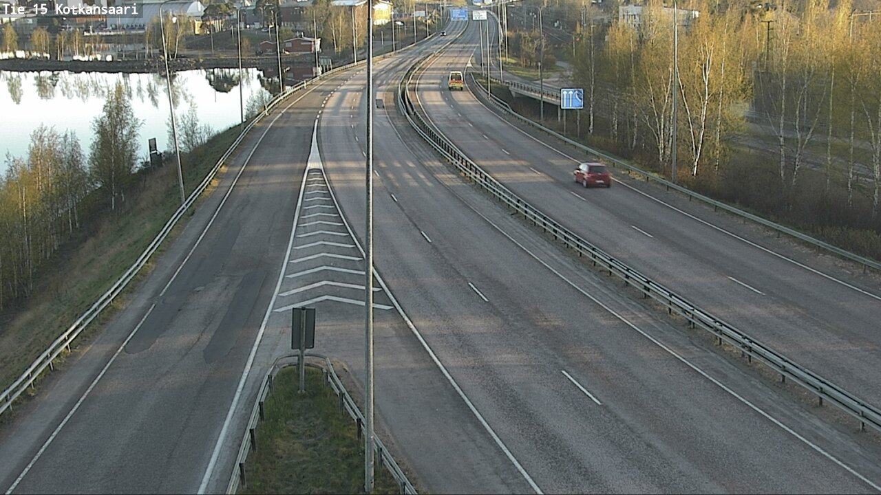 Weather Camera Image Väg 15 Kotka, Kotkansaari, Kotka, Kymenlaakso