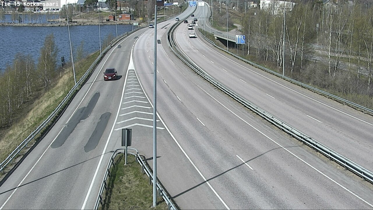 Weather Camera Image Väg 15 Kotka, Kotkansaari, Kotka, Kymenlaakso
