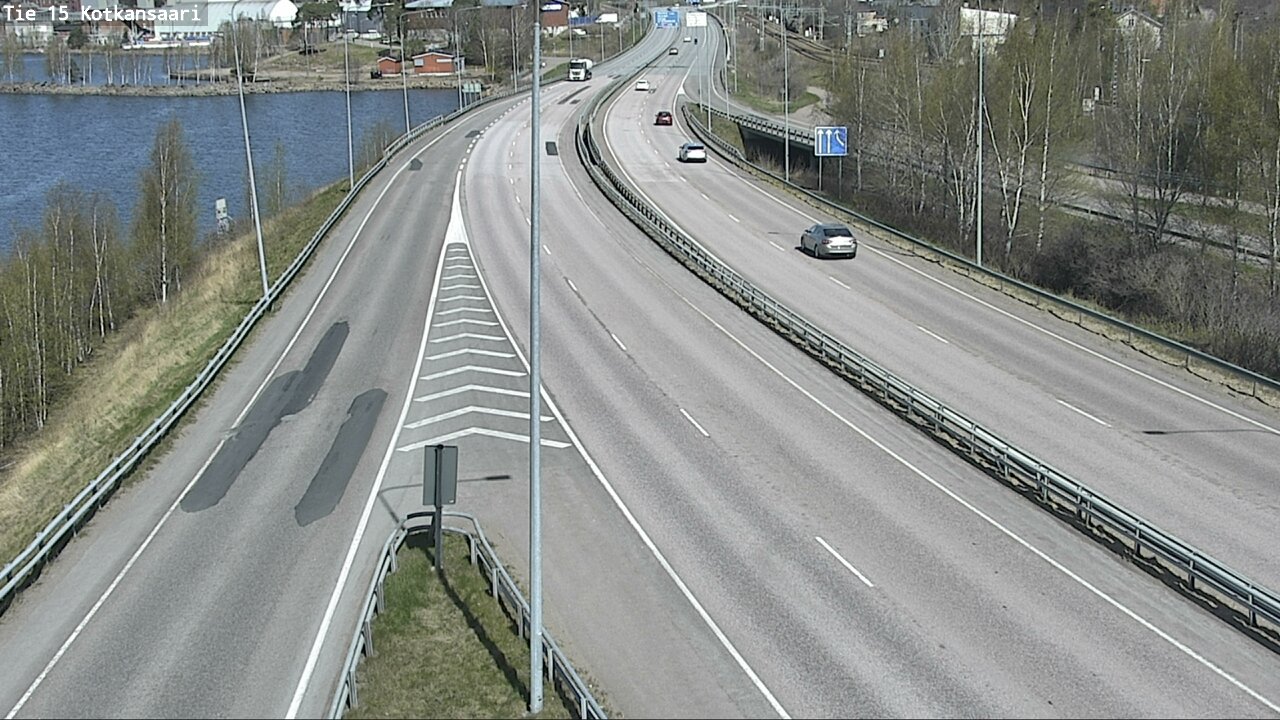 Weather Camera Image Väg 15 Kotka, Kotkansaari, Kotka, Kymenlaakso