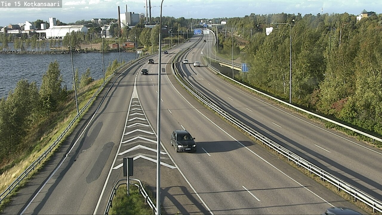 Weather Camera Image Väg 15 Kotka, Kotkansaari, Kotka, Kymenlaakso