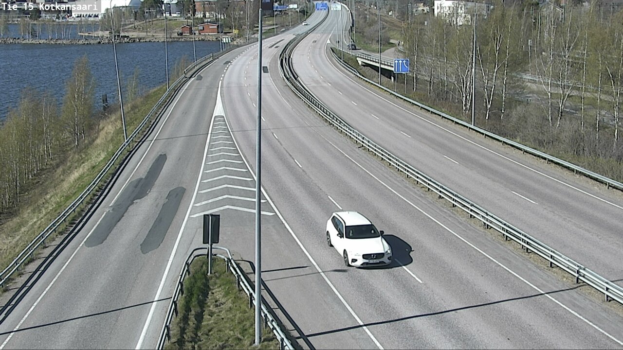 Weather Camera Image Väg 15 Kotka, Kotkansaari, Kotka, Kymenlaakso