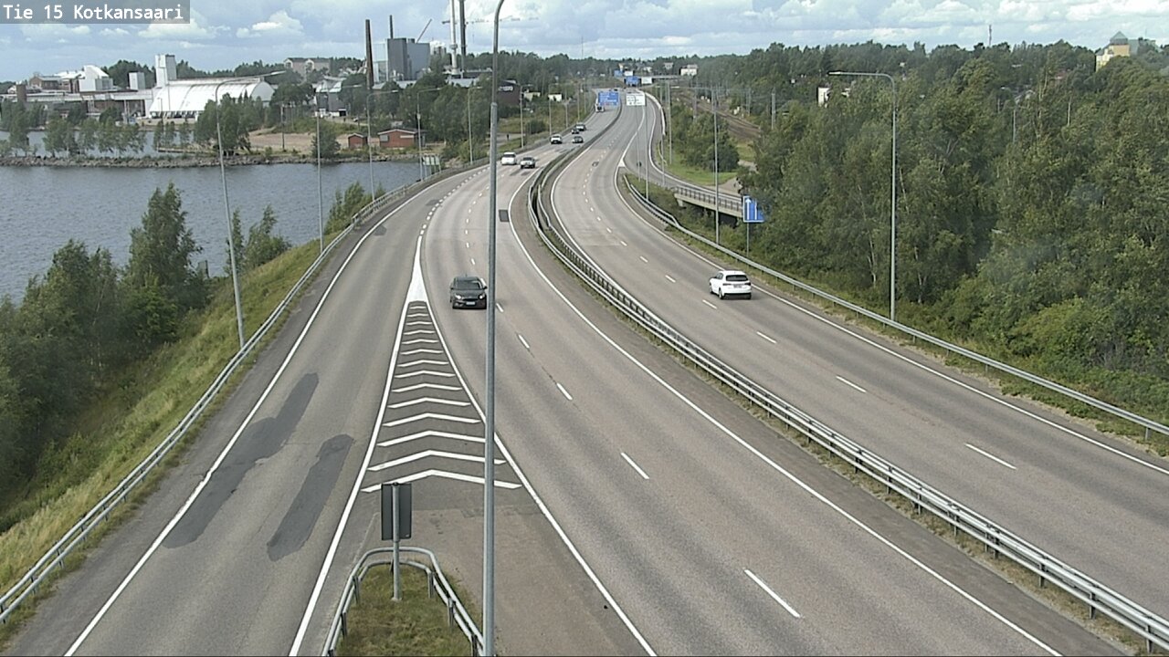 Weather Camera Image Väg 15 Kotka, Kotkansaari, Kotka, Kymenlaakso