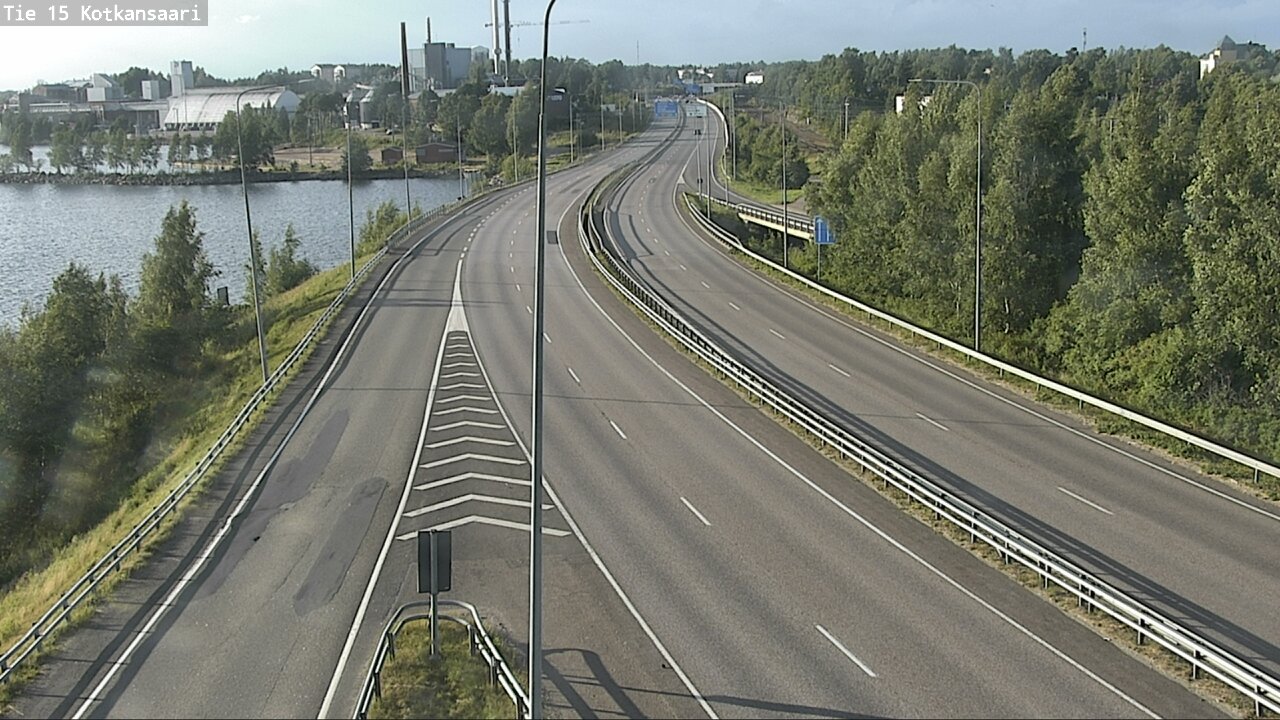 Weather Camera Image Väg 15 Kotka, Kotkansaari, Kotka, Kymenlaakso