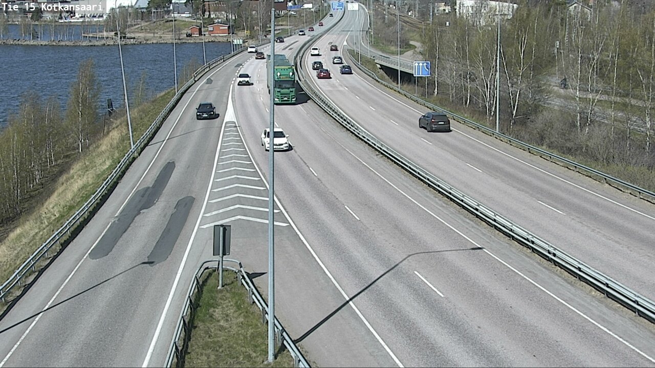 Weather Camera Image Väg 15 Kotka, Kotkansaari, Kotka, Kymenlaakso