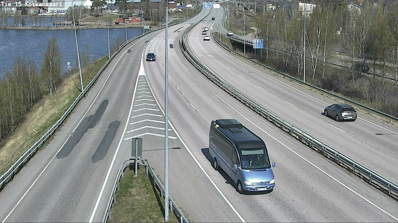 Weather Camera Image Väg 15 Kotka, Kotkansaari, Kotka, Kymenlaakso
