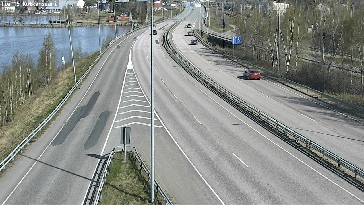 Weather Camera Image Väg 15 Kotka, Kotkansaari, Kotka, Kymenlaakso